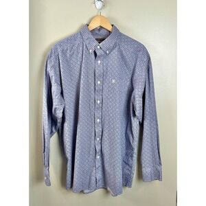 Ariat Mens Sz XL Geometric Button Up Shirt‎ Long Sleeve Western Rodeo Stretch
